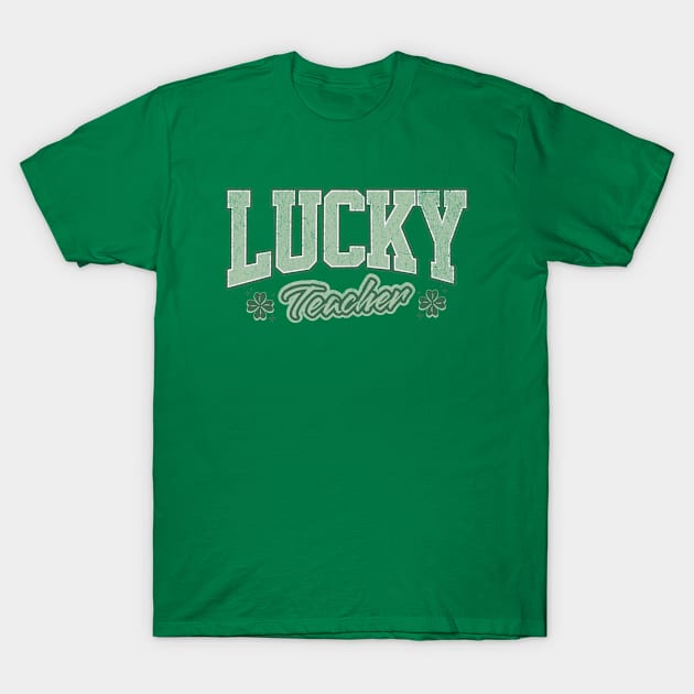 Lucky Teacher T-Shirt by Myartstor 